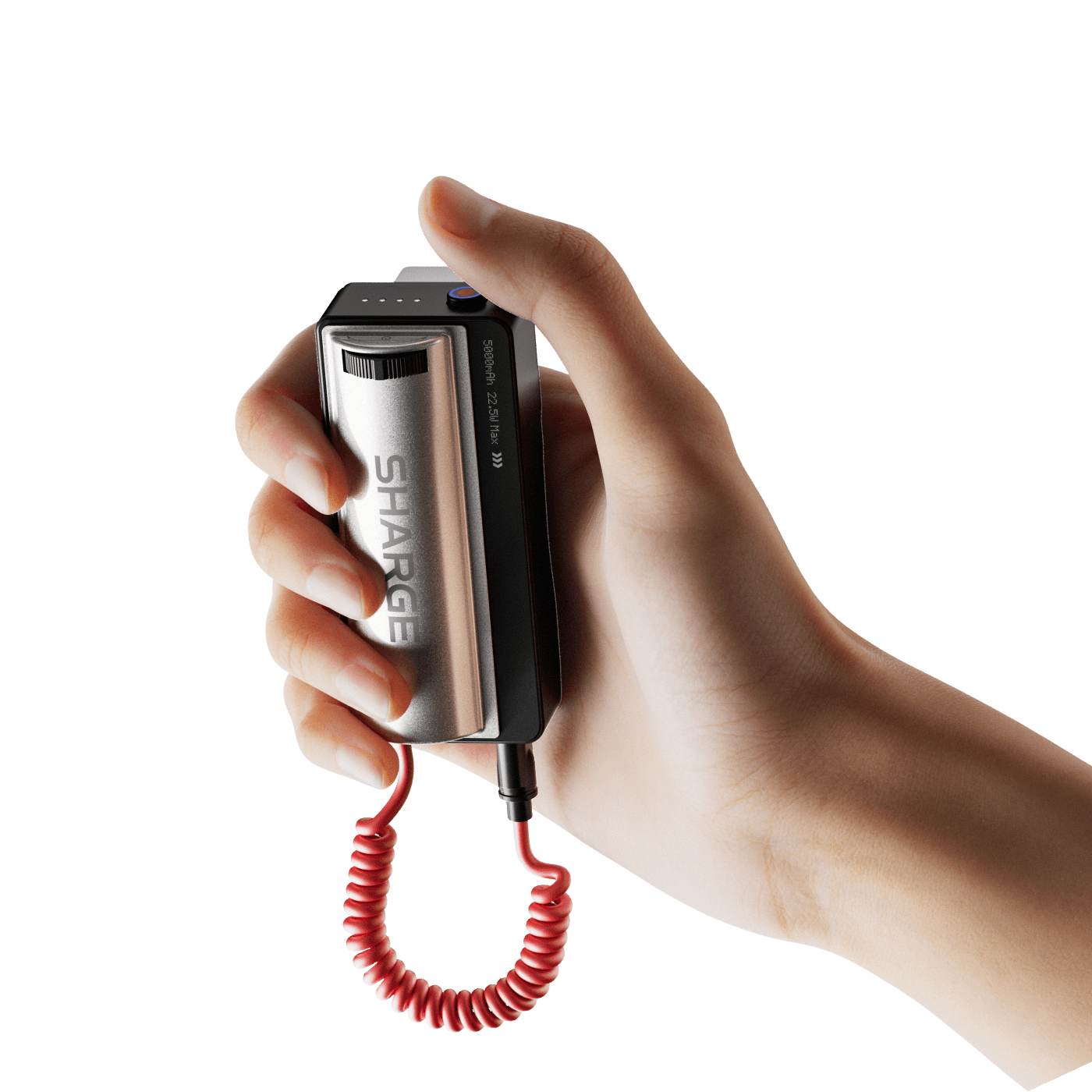 內容創作者使用 Grip Power Bank 拍攝場景