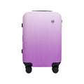 SUBTLE Gradient Luggage 紫色漸變行李箱正面展示，北極光靈感設計