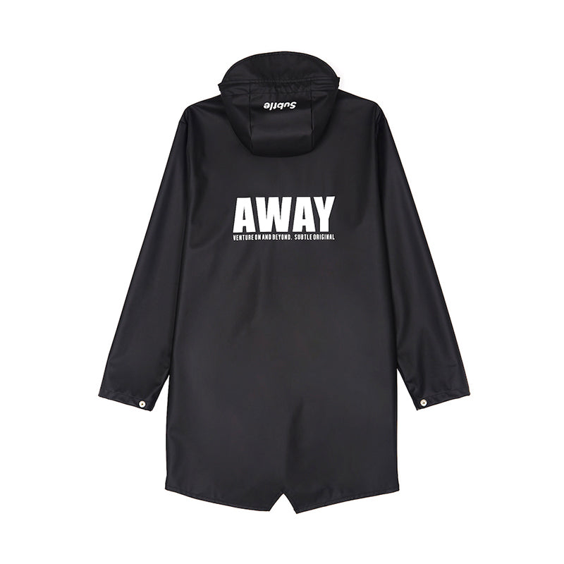 UBTLE AWAY Raincoat 全天候防水防風風衣 黑色