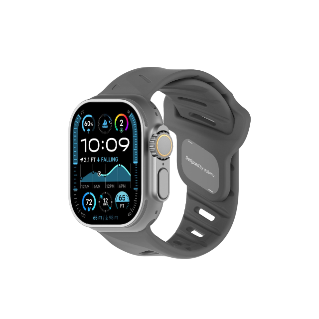 AULUMU Offbeat Sport Band 防水運動錶帶｜鋁製啞光閉合銷釘與插入式機制，確保錶帶穩固