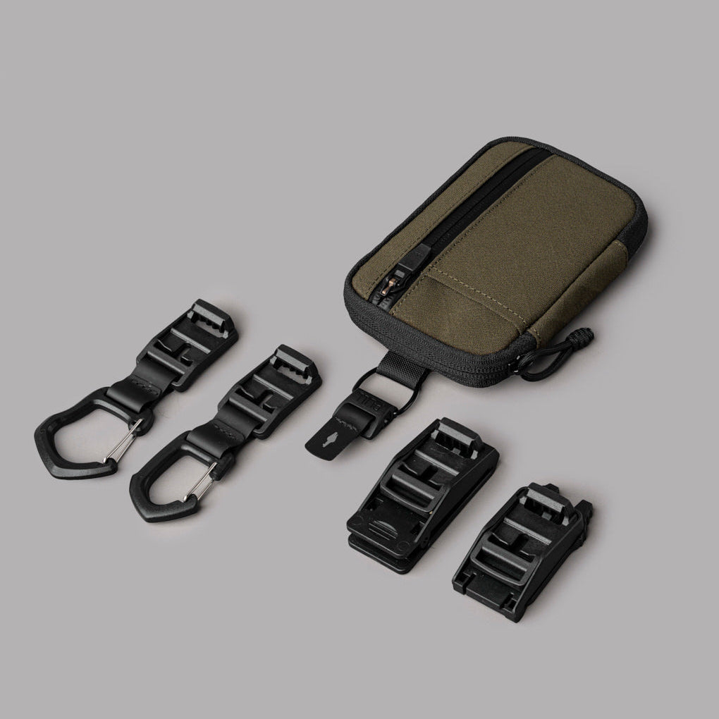 HUB Pouch Pro 採用 Axogrid 300D 防水材料，提供優越的耐用性與防水性能