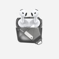 A29 幾何造型 AirPods 4 殼，黑色、灰色、半透明灰及半透明白多色可選