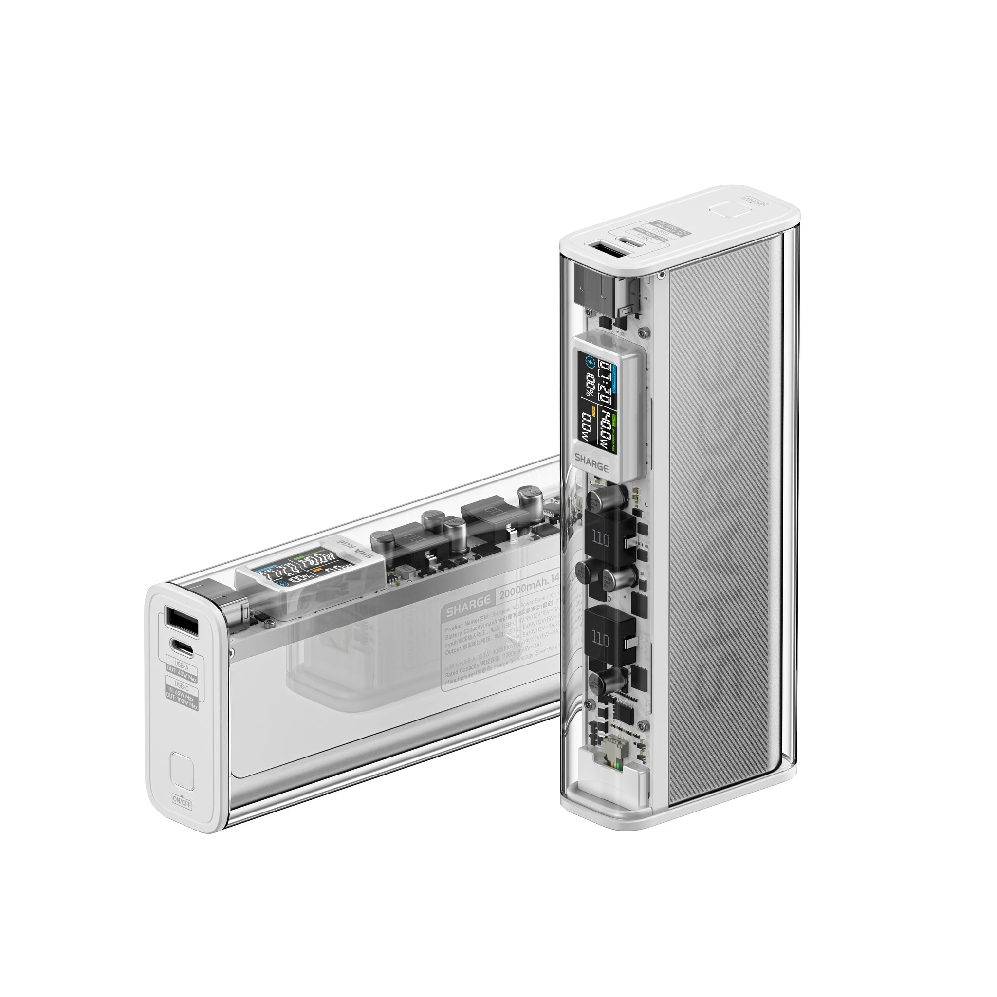 SHARGE 140W 透明超級行動電源 20000mAh SP140