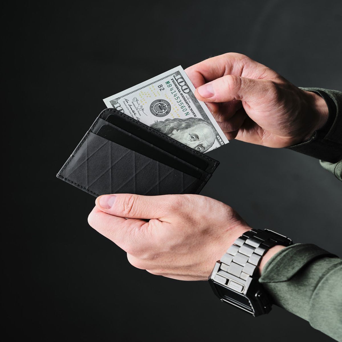 Alpaka ARK Card Wallet - Black X-Pac VX21